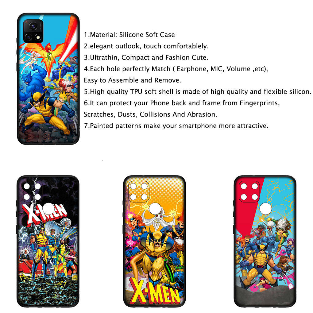 Чехол для iPhone 17 16 15 Xiaomi Poco Redmi Note 14 13 12 11 Pro Max 9 16e Samsung Galaxy S25 S24 S23 OPPO Huawei X Men Росомаха Xmen Чехол для телефона