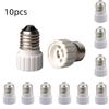 6/10 шт. E27 к GU10 Современный дизайн Основание лампы Удлинительная база Светодиодная лампа Лампа Адаптер-преобразователь Винтовой патрон