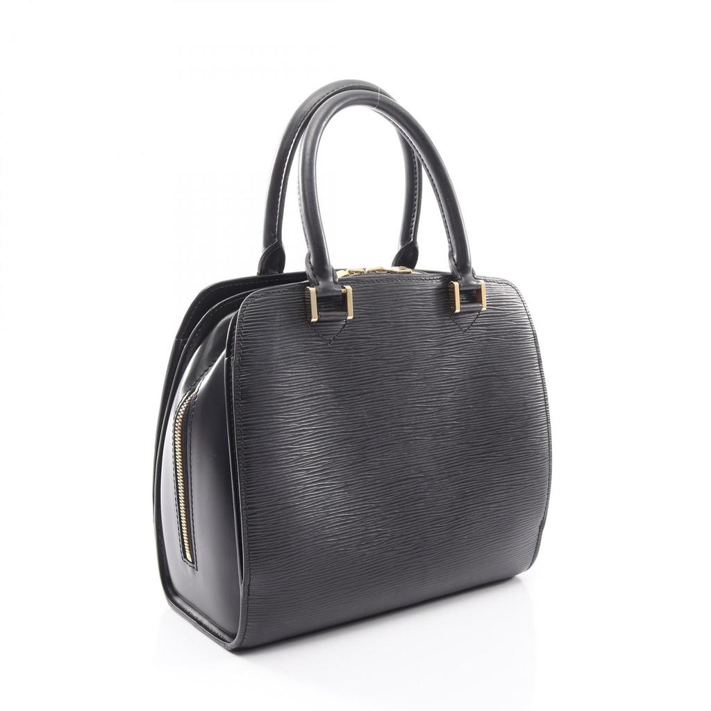 Used LOUIS VUITTON Ponneuf Handbag M52052 Epi leather Black Black Used Women