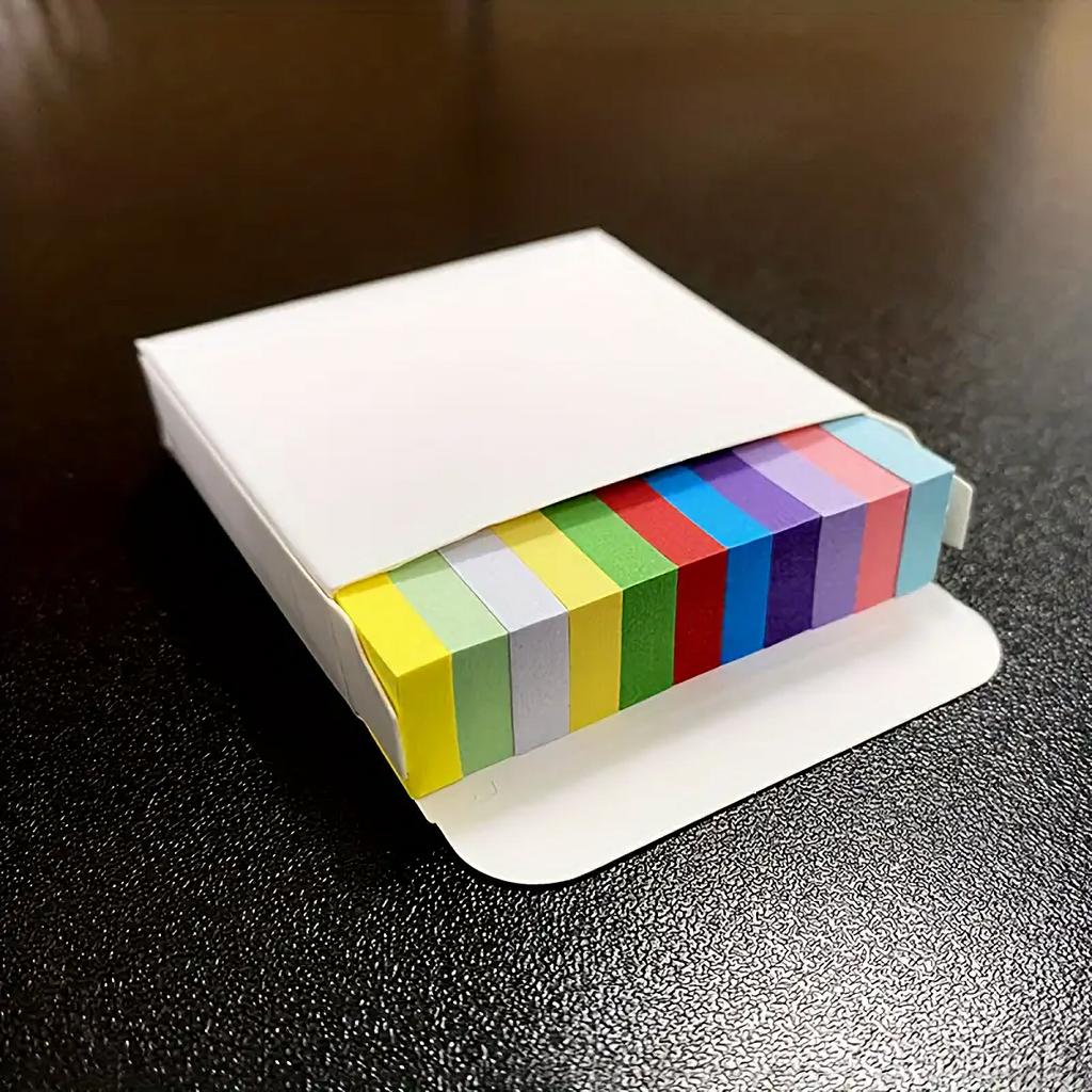 Colorful Mini Sticky Notes - 11 Assorted Colors, Self-adhesive Sticky Notes, Ideal For Students & Organizing