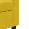 Vidaxl Sofa 2-Osobowa, Żółta, 140 Cm, Tapicerowana Aksamitem