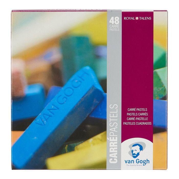 Pastels - Carrés de couleur - Van Gogh - Assortiment de 48 pièces
