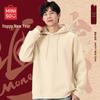 MINISO Men's Loose Casual Fleece Hooded Sweatshirt