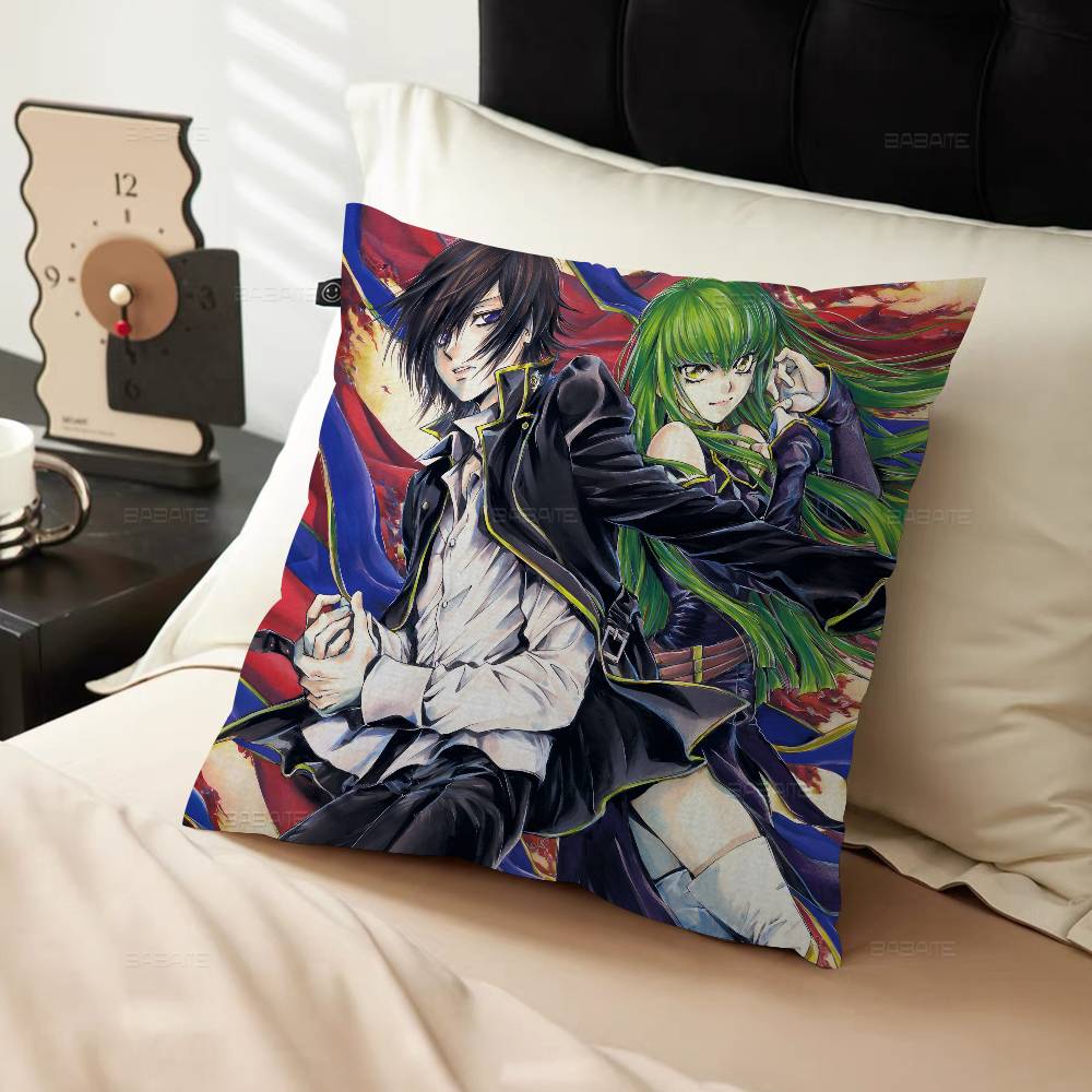 Classic Mecha Anime C-Code G-Geass Personalized Pillow Cover Kids Bedroom Wild Party Decor Pillowcase Kid Birthday Shower Gift