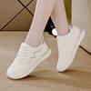 Leather Sneakers Women's 2025 Autumn New Casual Versatile Single Shoes Lightweight Flat Running Shoes Going Out Travel Shoes