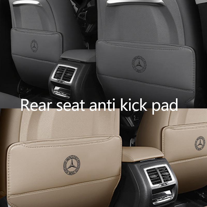 AABHZ1 Leather Car Seat Back Protection Anti-Kick Pad Seat Storage Bag Auto Accessories For Benz AMG CLA CLS C180 C200 W204 W205