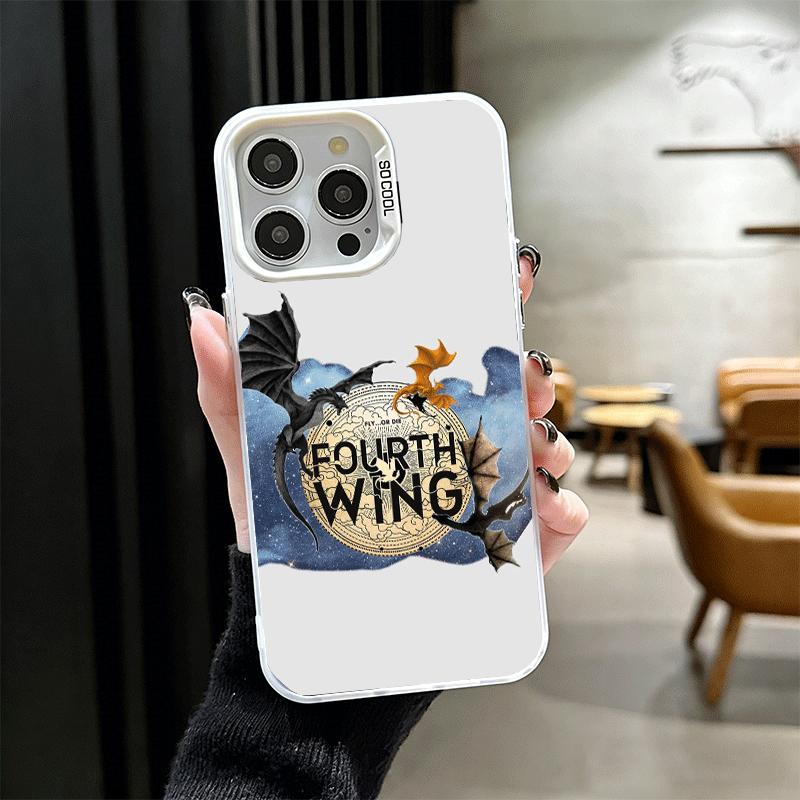 F-Fourth W-Wing Dragon Soft Phone Case for iPhone 15 16 17 Pro Max 17Air 16E 14 Plus 13 12 Mini Shockproof Cover Back Shell