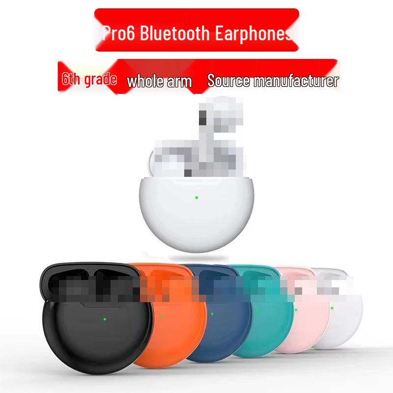 Pro6 TWS Bluetooth 5.0 Спортивные беспроводные наушники - Сенсорное управление, для бизнеса и игр.