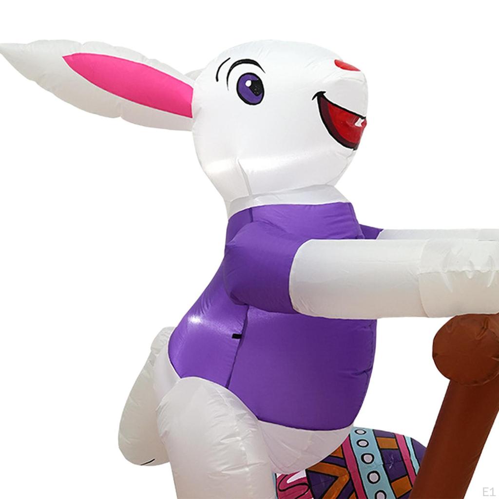 Пасхальный кролик надувной наружный декоративный орнамент для праздника снаружи дома