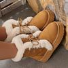 Fashion 2025 Winter Women's Snow Boots New Fashion Plush Platform Shoes Outdoor Warm Boots Women Shoes