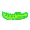 Crocodile Slow Feeder Dog Toy Silicone Puzzle Feeder with Hidden Treat Slots Outdoor Gaming Toy for Large Small Dogs