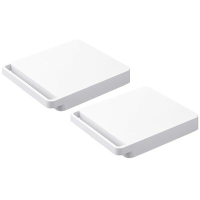 Yamazaki Jitsugyo Отдельно стоящая квадратная тележка с колесиками Tower Flat Dolly Small White 5455 x 2 (Ямадзаки) [Набор 2]