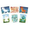Sticker Picture Kit - MEGACREA DIY - Dinosaurs - 2 Pieces - A5 - Multicolor