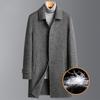 Autumn and Winter New Style Removable Down Liner Double-sided Woolen Coat Men's Versatile Herringbone Cashmere Woolen Coat