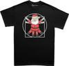 Vitruvian Man Christmas T-Shirt, Funny Christmas Crew Shirt, Funny Holiday Shirt, Funny Santa Claus Xmas Shirt, Vitruvian Santa Mens Shirt