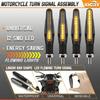 2PCS Universal LED Motorcycle Turn Signal Lights – 12V IP68 Waterproof Amber Flashers for Rear Bike Lamps (Accessories)