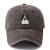 Printed cute border collie dog baseball cap retro outdoor light curved brim cap truck driver hat holiday camping