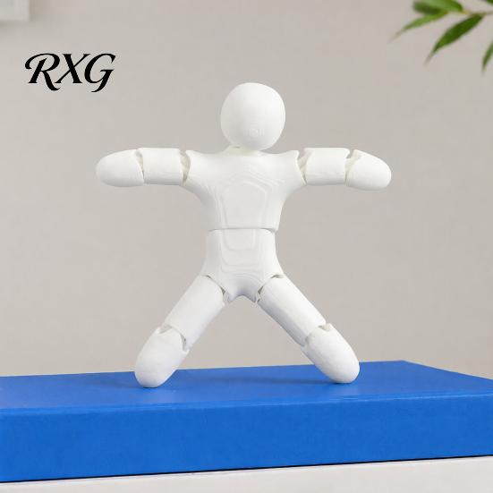 Настольная игрушка-антистресс, 3D-печатная шарнирная фигурка, подвижные суставы, компактный позируемый робот для детей и взрослых, фиджет для снятия стресса