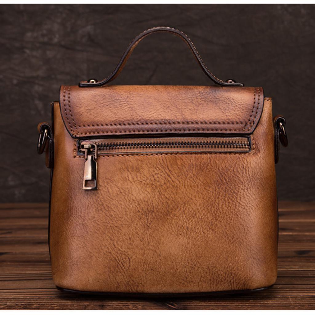 Маленькая квадратная сумка на одно плечо из коровьей кожи Баотоу, простая повседневная сумка в стиле ретро