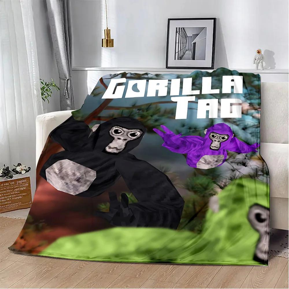 Fshion Anime Game Gorilla tag Printed Blanket Picnic Blankets Warm Blanket Soft Comfortable Blanket Home Travel Birthday Gift