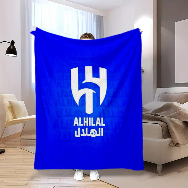 Roshn Saudi League football team Al Hilal SFC Neymar da Silva Santos Júnior blanket Soft four season home bed office travel outdoor warm blanket K3