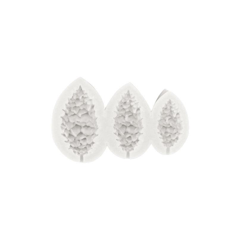 3D Christmas Pine Cones Shape Silicone Fondant Candy Chocolate Molds Biscuits Mould DIY Cake Decoration Kitchen Baking Tools