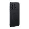 For Xiaomi POCO X6 Pro Magnetic Case  Leather Texture for  Wireless Charging Light Thin Shockproof Bumper Cover