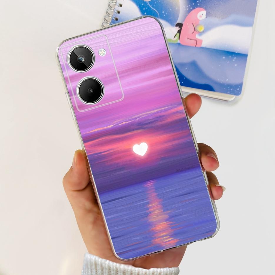 Чехол для Realme 10 4G Цветной Расписной Чехол Мягкий Силиконовый Чехол для Телефона Для Realme 10 Pro Plus Realme10 Pro+ Задняя Крышка Coque Capa