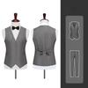 Fashion Suit Vest Men Formal Dress Vest Herringbone Gilet Fitness Sleeveless Vest Wedding Waistcoat Men XS-8XL