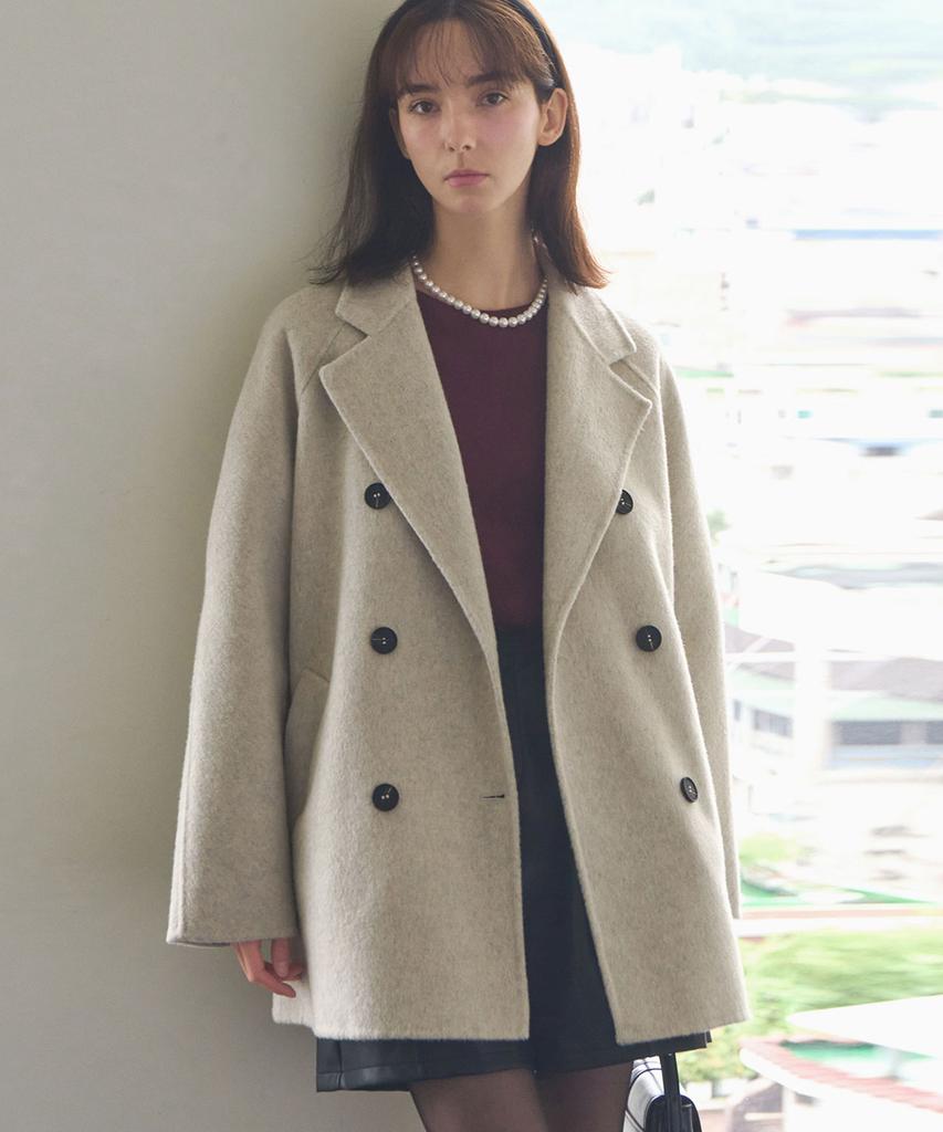 SLOWLOLLI Classic Double Button Handmade Coat_3 Colors