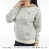 Le Coq Sportif Женский полосатый свободный гольф с капюшоном для гольфа LG4FST80L WH00, Посадка, Милый, Повседневный, Свитер, (белый),