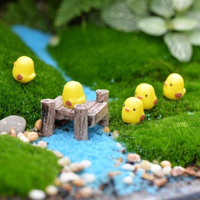 10 шт. миниатюрных фигурок цыплят BeautyMood Fairy Garden (желтый)