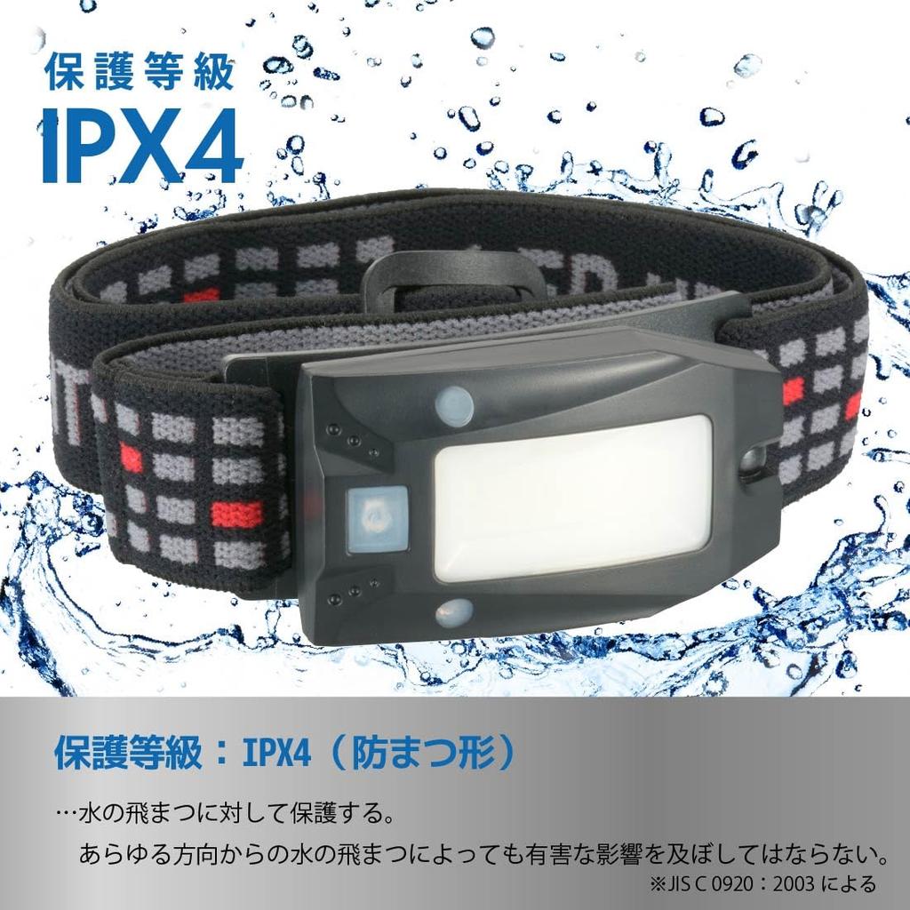 OHM Electric Светодиодный USB Фонарь с датчиком движения 180 ANSI Стандарт Катастрофический Налобный фонарь, Перезаряжаемый, Переключатель, Люмены, Белый/Красный/Красный мигающий, Соответствующий, IPX4,