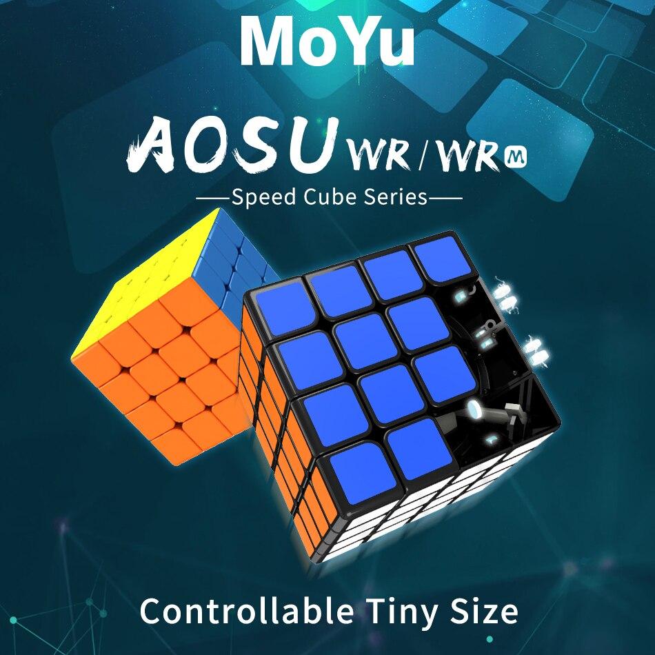 Moyu Aosu WR M Magnetic 4x4x4 Magic Cube 4x4 Скорость кубирования Головоломка Cubo Magico Кубики для соревнований