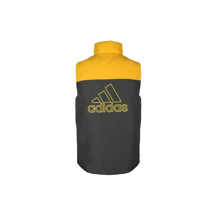 Adidas Down Vests Men's Deep Earthy Brown Stand Collar Moderate Other FS0034