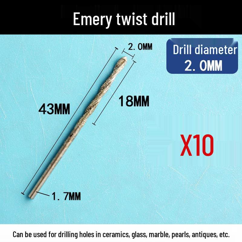 Jade Grouting & Tile Drill Bit - Hollow Needle Design for Precision