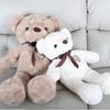 Teddy Bear Plush Toy Ribbon Bear Doll for Girl Birthday Gift Throw Pillow Sleeping with Big Bear Fluffy Bear