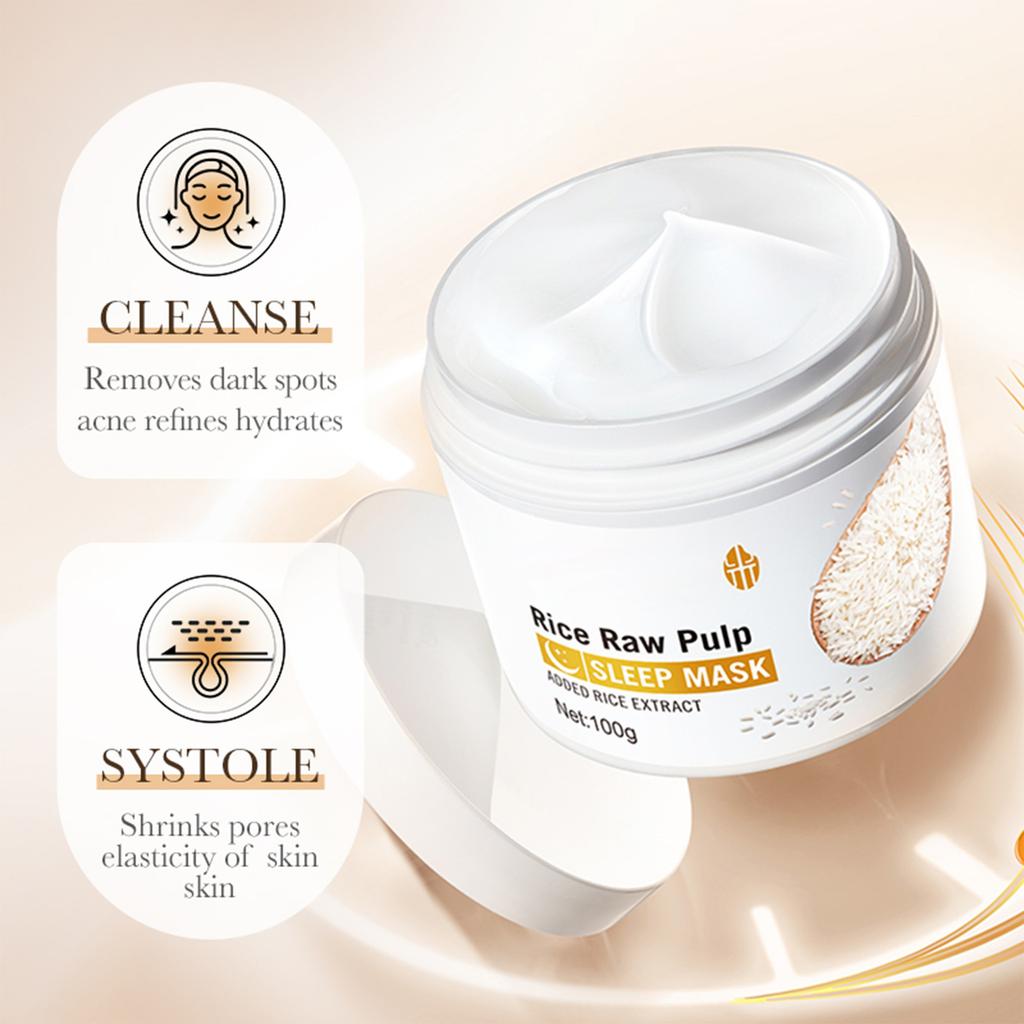 Rice Milk Facial Sleeping MaskIt Is Moisturizing And Non-greasy Easily Absorbed Replenishes Moisture1