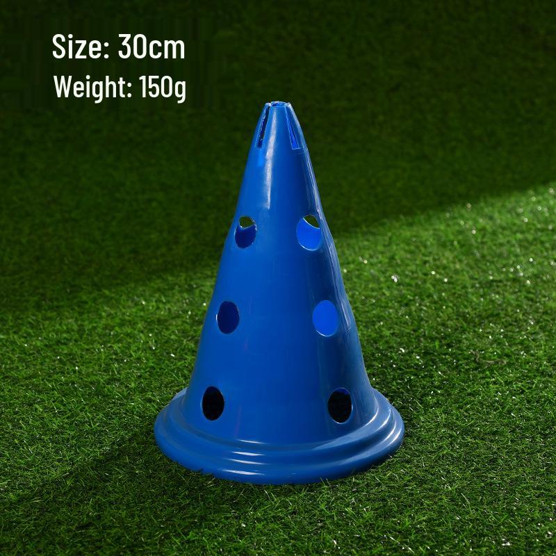 Thickened Round Bottom Football Hurdles with Holes - 30/52cm Multifunctional Training Cones