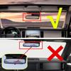 For -2024 Ford Bronco ABS Red Interior Inner Rearview Mirror Trim Ring Cover