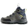MH500 Mountain Shock Absorption Abrasion Resistant Waterproof High Top Hiking Shoes Women's Gray Blue