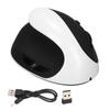 Left Hand Vertical Mouse 2.4G Wireless Vertical Ergonomic Mouse Rechargeable Mouse with USB Adapter