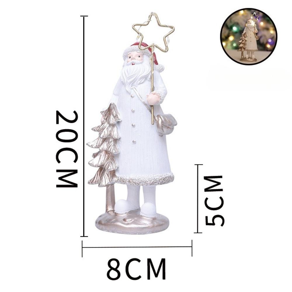 Christmas night lights, Santa Claus ornaments, resin crafts, creative home desktop gifts, Christmas gift, Stocking stuffers