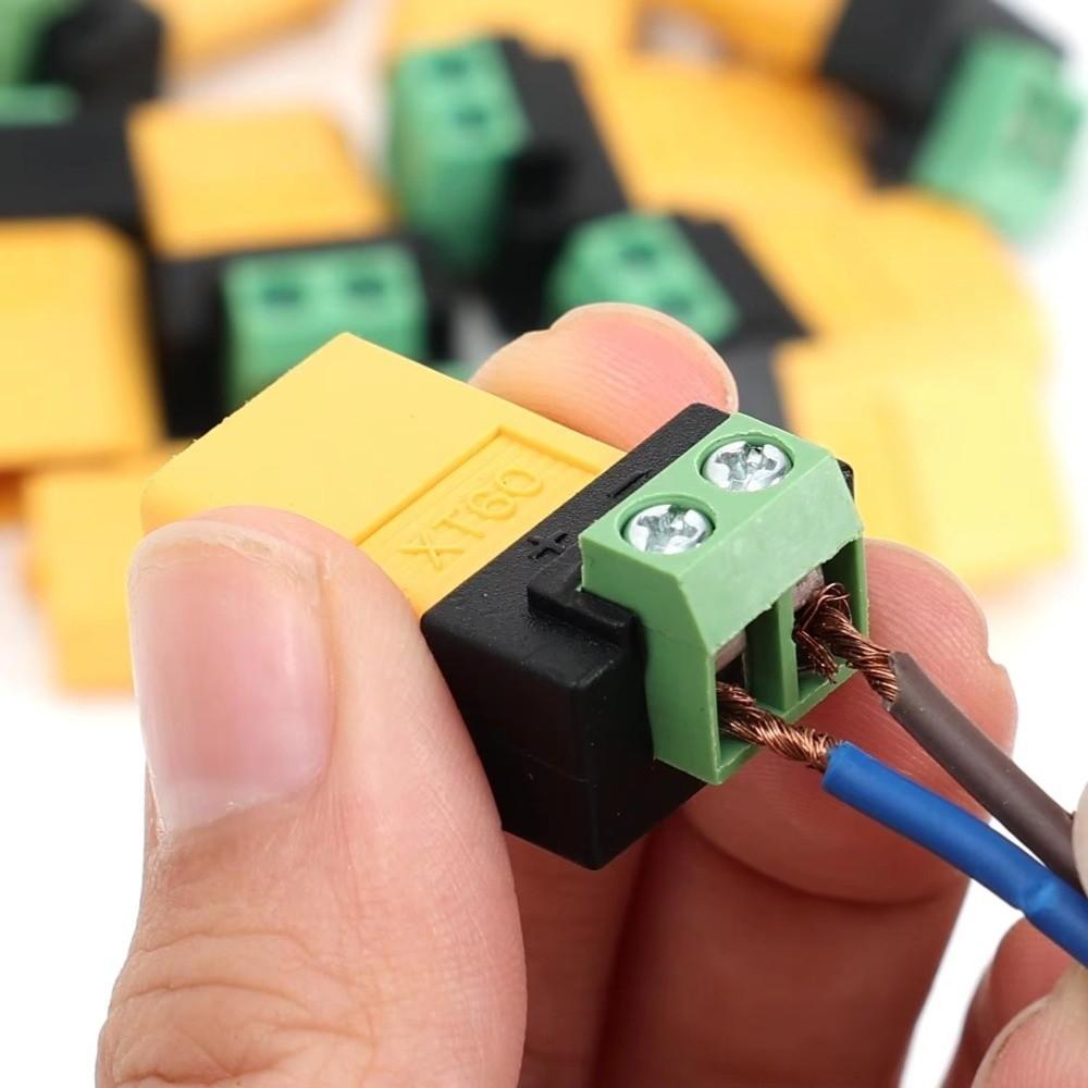 Solder Free XT60 Terminal Adapter DIY Power Plug Converter Reusable Solderless Connector
