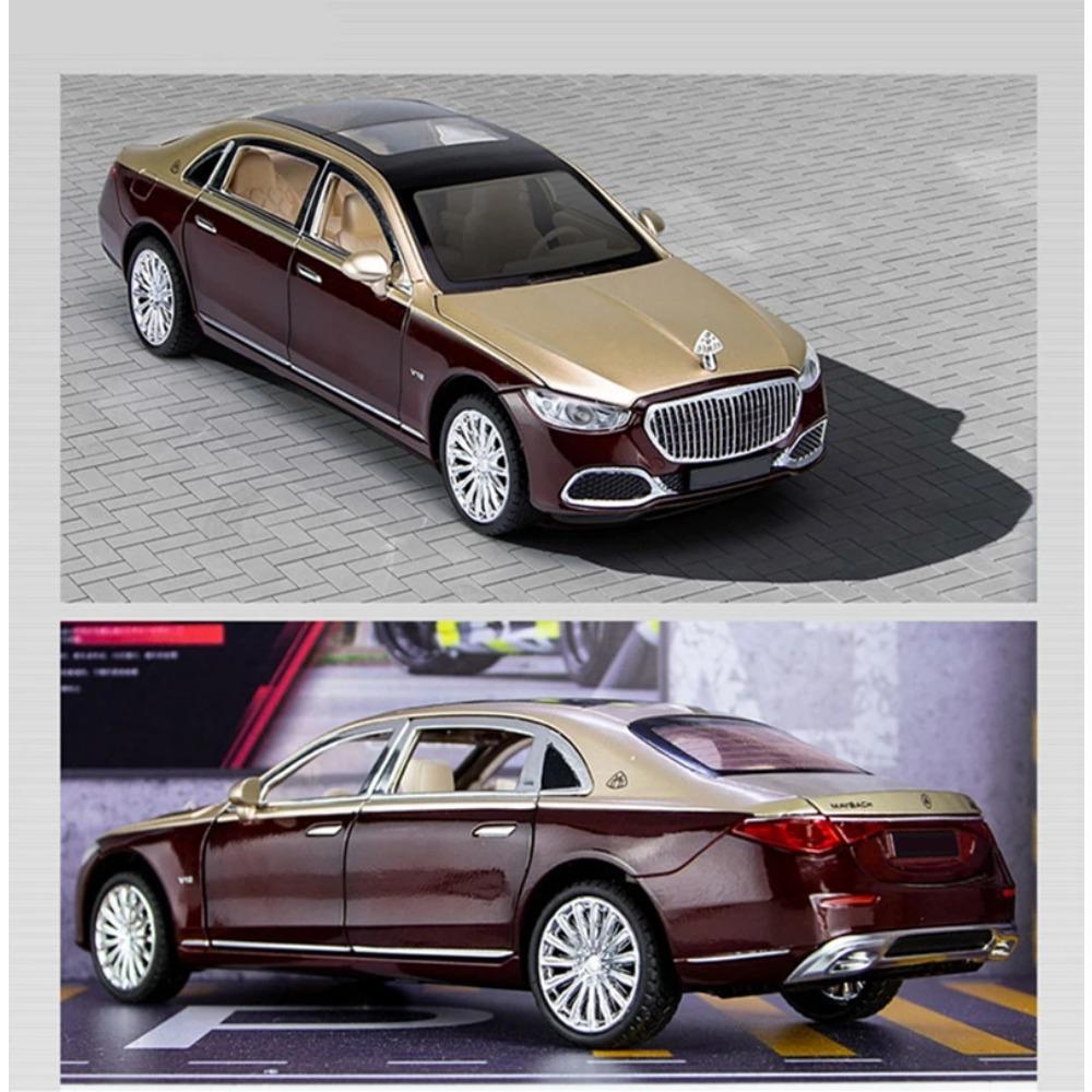1/24 Maybach S680 Alloy Diecasts Toy Vehicles Metal Car Model Sound and Light Shock Absorbers Collection Boy for Childrens Gifts