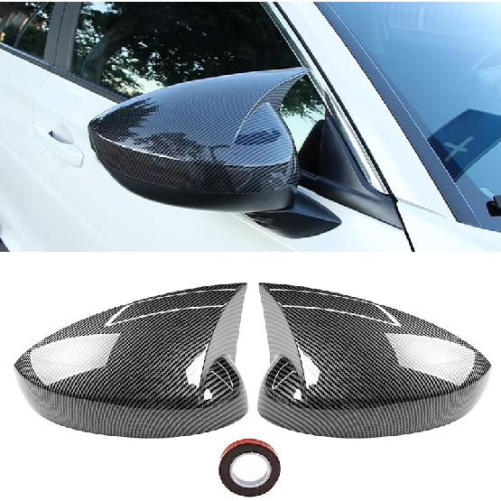 Moonlinks Замена Накладок на Зеркала Бокового Вида для Honda Civic 2016-, Глянцево-Черные Левая и Правая Накладки на Зеркала Заднего Вида Двери для 10-го Поколения