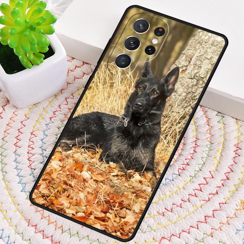 Немецкая овчарка Смешная собака Силиконовый чехол для телефона Для Samsung Galaxy note 10 pro S26 S25 S24 S23 S22 S21 Plus S25Ultra Capa Чехол