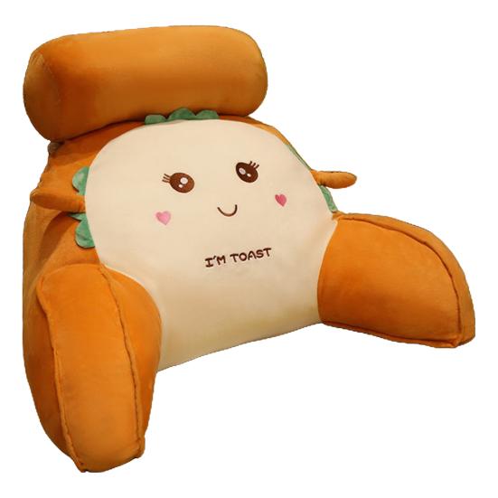 Cartoon Shape Lumbar Support Pillow Soft Large Backrest Waist Cushion Bed Back Cushion Dormitory Seat Pillow