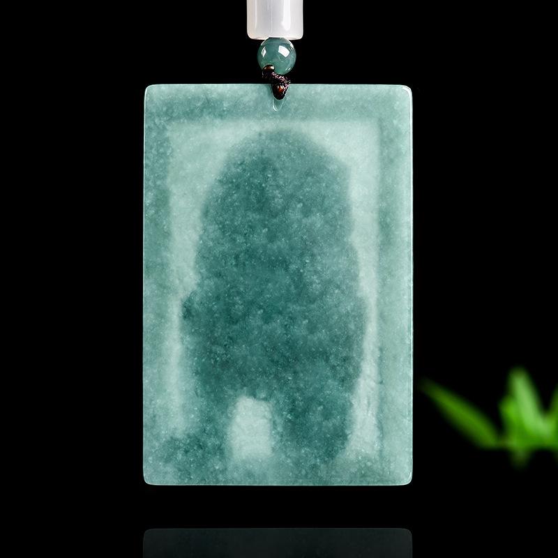 High-Grade A-Grade Jade Blue Water Lion Pendant for Men