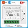 Tuya 16A Zigbee Мини DIY Умный Переключатель Модуль Реле поддержка 2-стороннего Управления Таймер умная жизнь Работает с Alexa Google Home Алиса